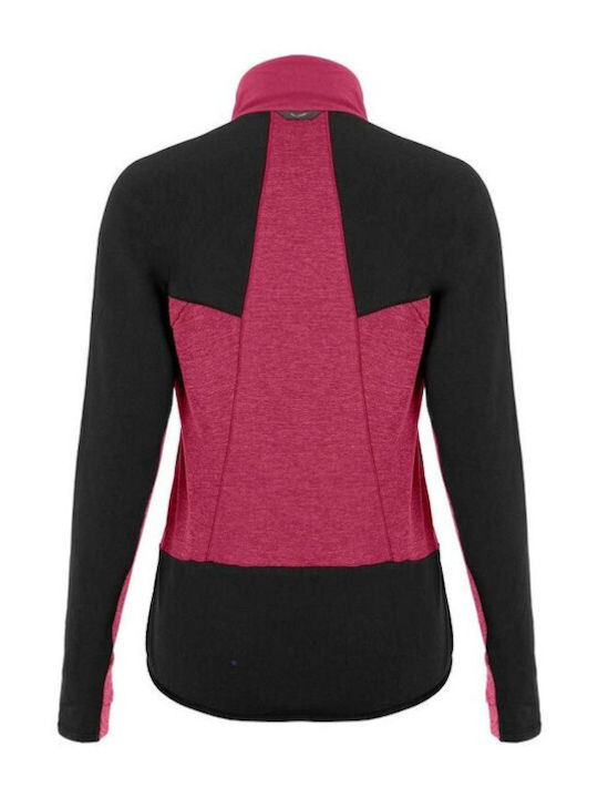 Ortles Women's Fleece Cardigan with Zipper in Red Color