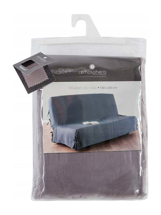 Atmosphera Sofa Cover with Ties 200 X 140 Cm Grey 13429725 3560238991213