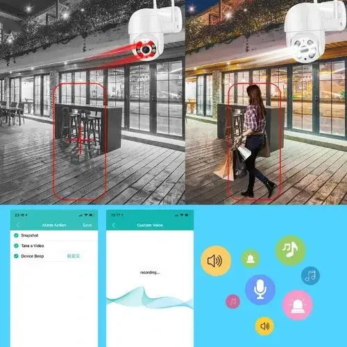 Factory A1 IP Κάμερα Παρακολούθησης Wi-Fi Full HD 1080p Αδιάβροχη με Αμφίδρομη Επικοινωνία και Φακό 3.6mm