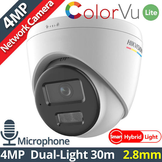 Hikvision DS-2CD1347G2H-LIU IP Surveillance Camera Full HD+ 4MP Waterproof with Microphone and Lens 2.8mm