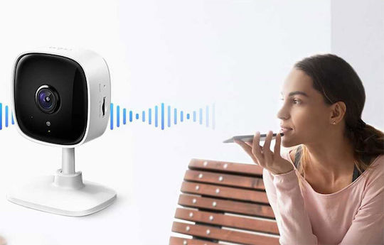 TP-LINK Tapo C100 v4 IP Surveillance Camera Wi-Fi Full HD 1080p with Two-Way Communication and Lens 3.3mm