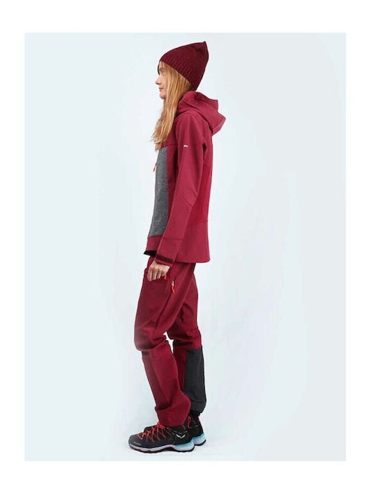 Salewa Comici Sw Dst 28176-6361 Women's Soft Shell Ski & Snowboard Jacket Red