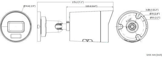 Hikvision DS-2CD2046G2H-IU IP Surveillance Camera Full HD+ 4MP Waterproof with Lens 2.8mm