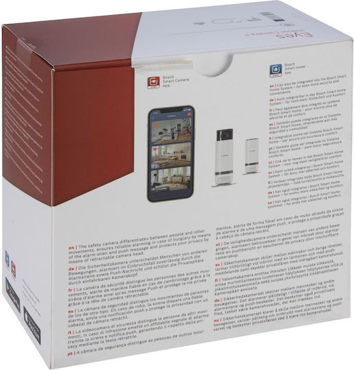 Bosch Smart Home Eyes Indoor Camera II IP Κάμερα Παρακολούθησης Wi-Fi Full HD 1080p