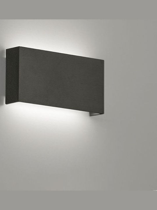 Viokef Qaudro Wandmontierte Außen-Deckenleuchte LED IP54 10W mit Warmweiß Licht Doppelstrahl