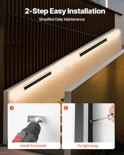 Vevor Wandmontiertes Lineares Beleuchtungsgerät LED IP65