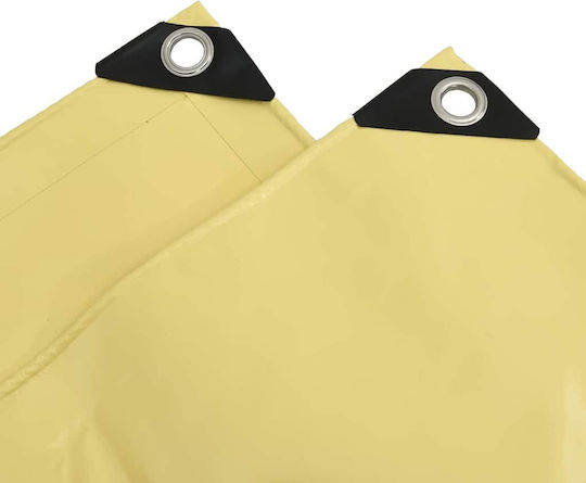 vidaXL Waterproof Tarpaulin 650gr/m² 2x1.5m. Heavy Duty Beige