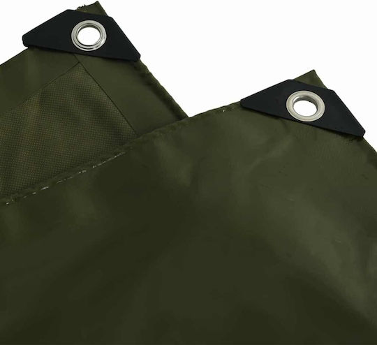 vidaXL Waterproof Tarpaulin 650gr/m² 6x1.5m. Heavy Duty Khaki