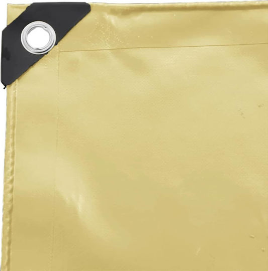 vidaXL Waterproof Tarpaulin 650gr/m² 3.5x2.5m. Heavy Duty Beige