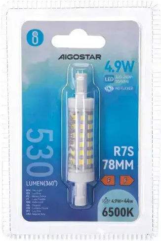 Aigostar Ντουί Λάμπα LED 5W 78mm για Ντουί R7S Ψυχρό Λευκό 500lm
