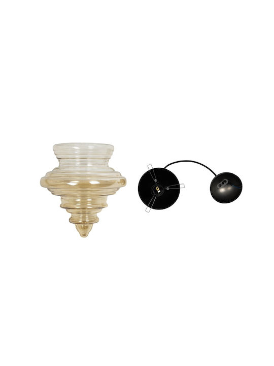 GloboStar Pendant Light Multicolour with Crystals for Socket E27 25x25x30cm
