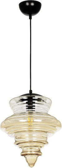 GloboStar Pendant Light Multicolour with Crystals for Socket E27 25x25x30cm