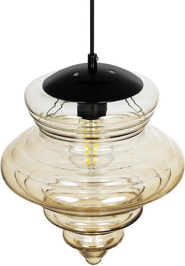 GloboStar Pendant Light Multicolour with Crystals for Socket E27 25x25x30cm