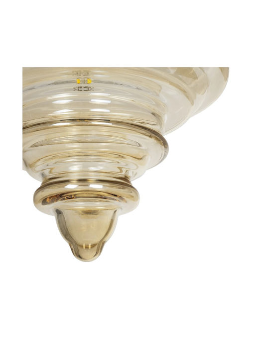 GloboStar Pendant Light Multicolour with Crystals for Socket E27 25x25x30cm