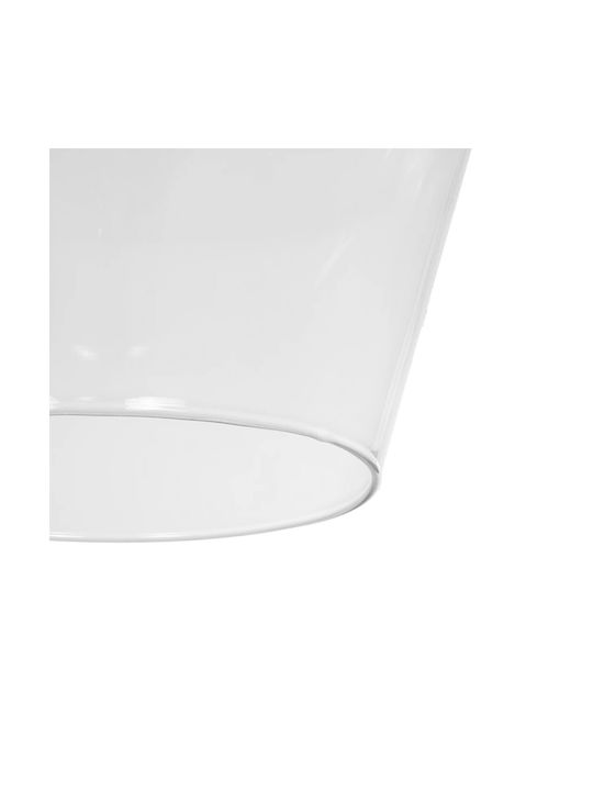 GloboStar Pendant Light Transparent with Crystals for Socket E27 20x20x32cm