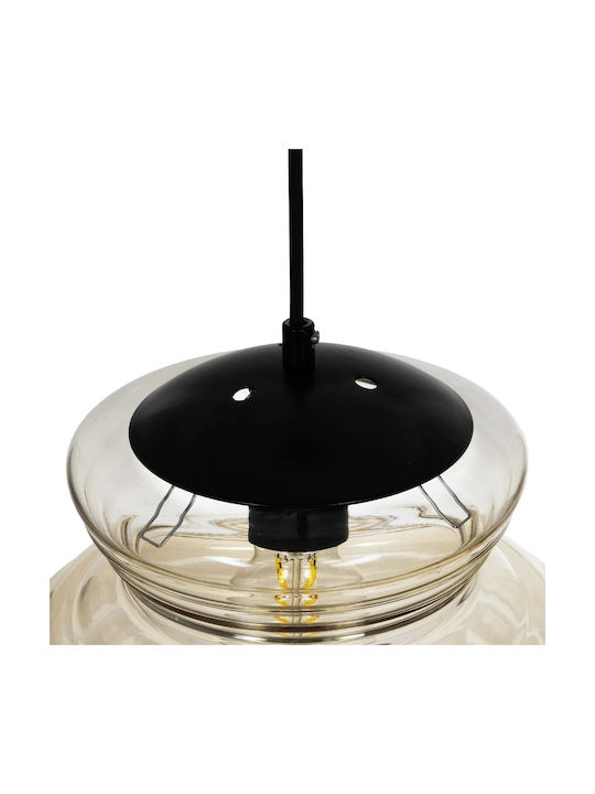 GloboStar Pendant Light Multicolour with Crystals for Socket E27 25x25x30cm