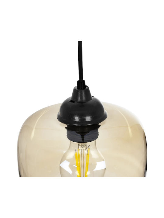 GloboStar Pendant Light Multicolour with Crystals for Socket E27 17x17x25cm