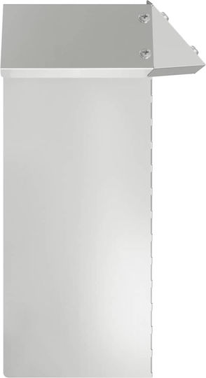 vidaXL Metal Garden Border in Silver Color 25x13.5cm