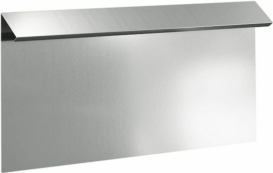 vidaXL Metallgartenbordüre in Silber Farbe 50x25cm