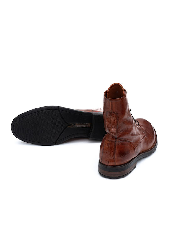 Leder Burgundisch Herrenstiefel