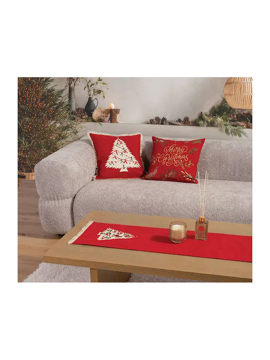 Runner Christmas Deco 33x150 Nef-nef Home Wear Red 33x150
