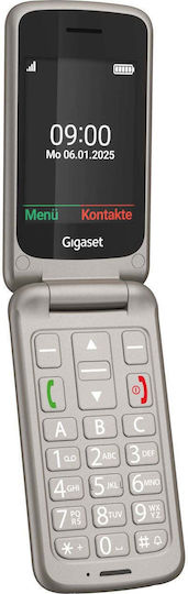 Gigaset GL595 Single SIM Κινητό με Μεγάλα Κουμπιά Ασημί