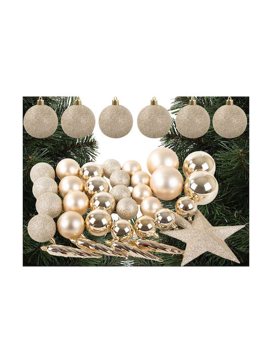 Weihnachtsbaumschmuck Set Navy Blau Glitzer 33 Stück