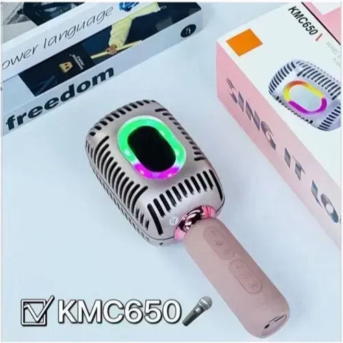 Μικρόφωνο Karaoke Ασύρματο KMC-650 0030487 Ροζ