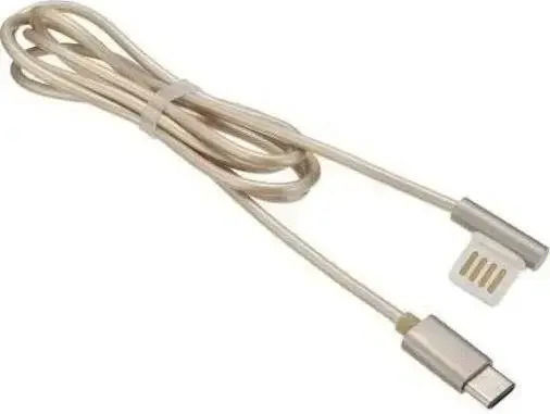 Remax Angle (90°) / Regular USB 2.0 to micro USB Cable Χρυσό 1m (Emperor)