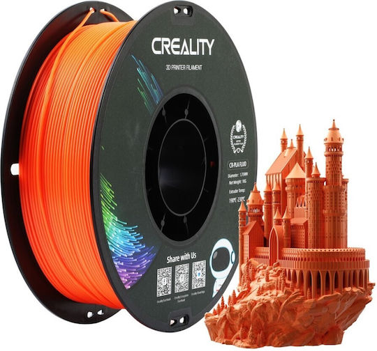 Creality3D PLA 3D Printer Filament 1.75mm Fluorescent Orange 1τμχ (Spool)
