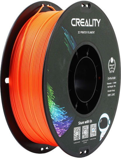 Creality3D PLA 3D Printer Filament 1.75mm Fluorescent Orange 1τμχ (Spool)