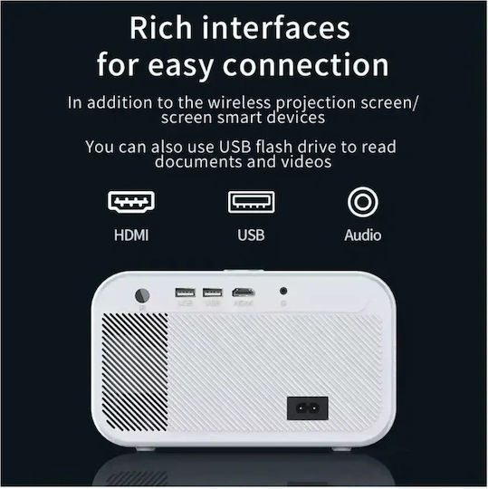 TN-CY900 Projector LCD Λάμπας LED με Ενσωματωμένα Ηχεία