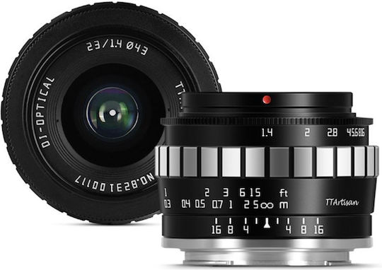 TTArtisan Crop Obiectiv Foto 23mm F/1.4 pentru Montura Leica L Silver