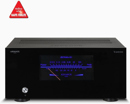 Advance Acoustic X-A220 Evo Power Amplifier Hi-Fi Amplifier Mono 350W/4Ω 220W/8Ω Black