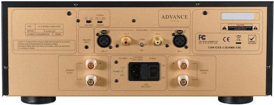 Advance Acoustic X-A160EVO Leistungsverstärker Hi-Fi-Verstärker Stereo 240W/4Ω 160W/8Ω Schwarz