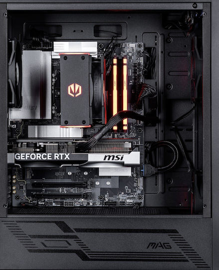 Actina Гейминг Настолен Компютър Ryzen 7-8700F 32GB DDR4 1.0TB SSD Без Операционна Система