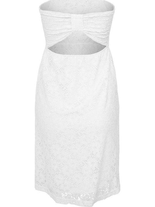 Summer Midi Slip Dress White