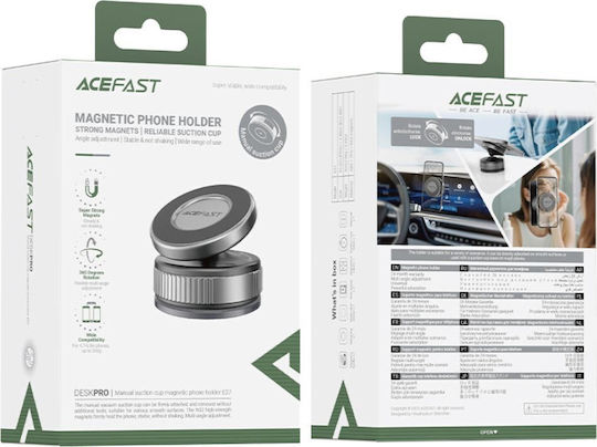 Acefast Βάση Κινητού Αυτοκινήτου με Μαγνήτη Γκρι