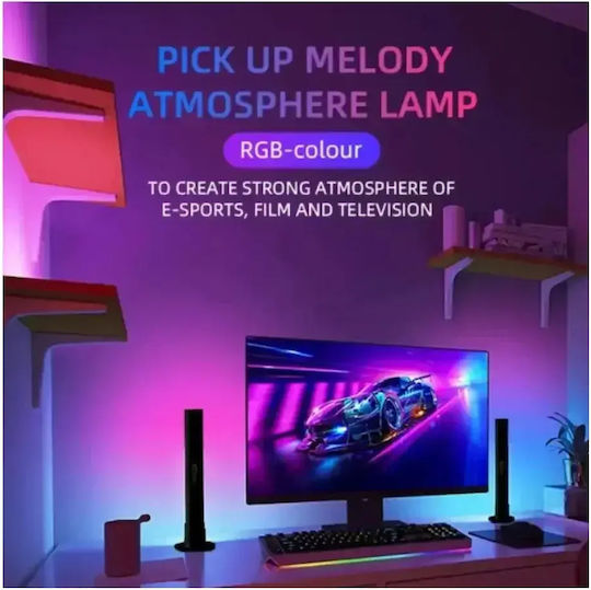 Arrango Bluetooth Decorative Lamp Bar Light Multicolour 2pcs