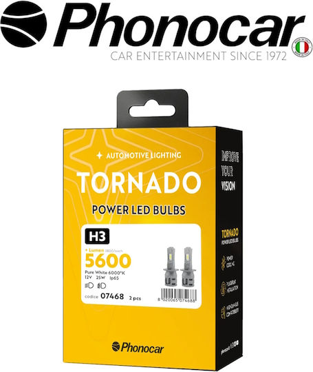 Phonocar Λάμπα Αυτοκινήτου H3 LED 12V 50W