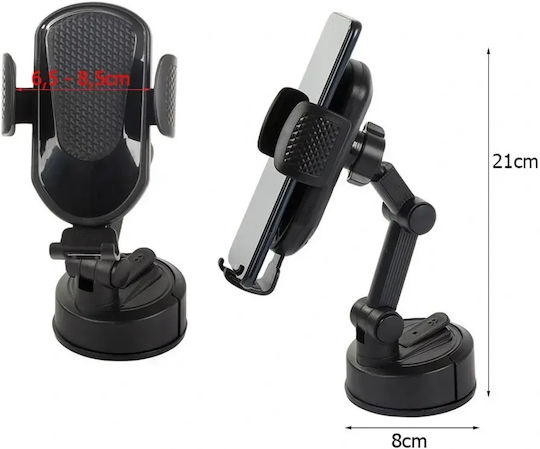 Verk Group Car Mobile Mount with Adjustable Hooks Black