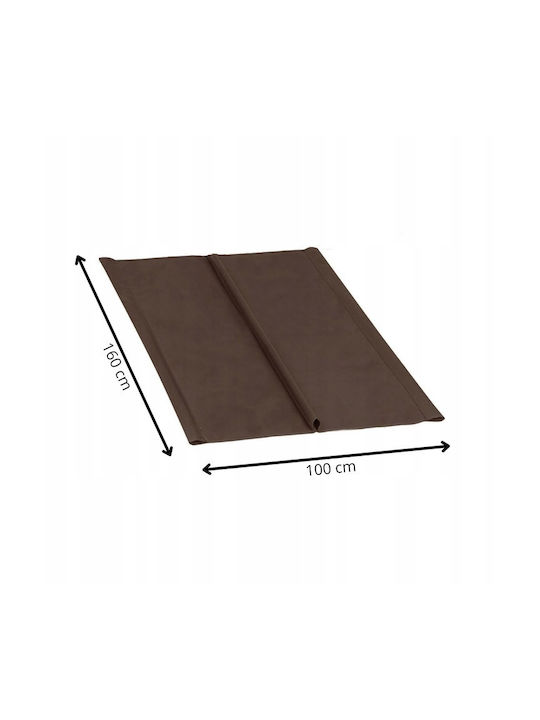 Sun Lounger Canvas from Canvas Brown 100x160cm.