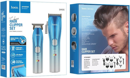 Hoco Professional Set Hair Clipper Blue DAR26