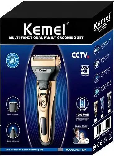 Kemei KM-1429 Foil Ξυριστική Μηχανή Προσώπου Επαναφορτιζόμενη