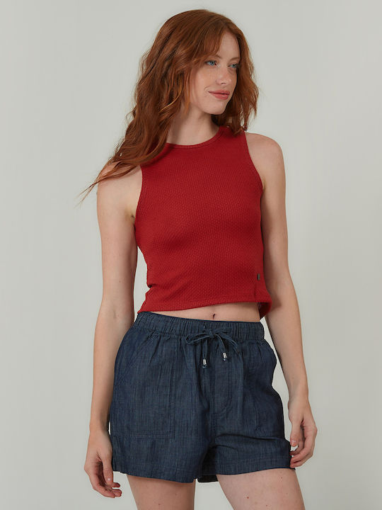 Bluza Damă Fără Mâneci Pulover Burgundy