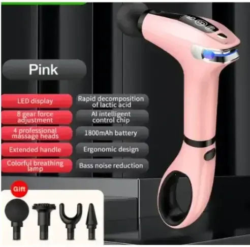 Professionelles Elektrisches Waffe Massage für den Kopf mit Vibration Rosa