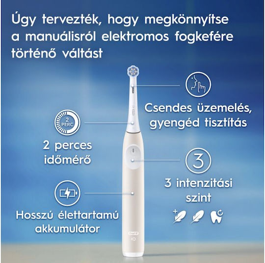 Oral-B iO 2 Series 2 Elektrische Zahnbürste mit Drucksensor Calm Pink