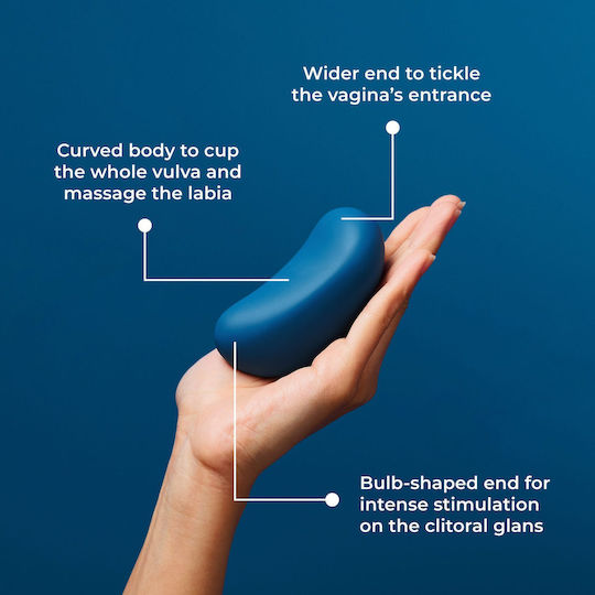 Smile Makers Clitoral Vibrator 9.3cm Light Blue