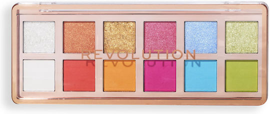 Revolution Beauty The Vibrant Icon Eye Shadow Palette Matte in Solid Form