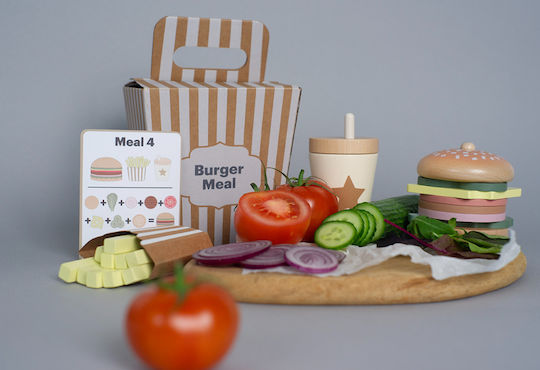 Jabadabado Jabadabado Wooden Fast Food Toys for 2+ Years